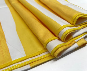 Yellow Striped Beach Towel