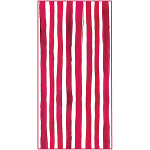 Red Striped Beach Towel