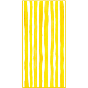 Yellow Striped Beach Towel