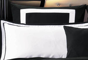 Black White Striped Quilt Cover Set by Luxton